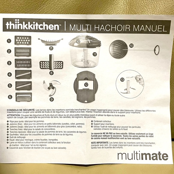 BRAND NEW Manual Multi food processor - Picture 6 of 7